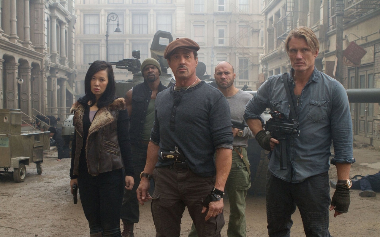 The Expendables 2 On Set for 1280 x 800 widescreen resolution
