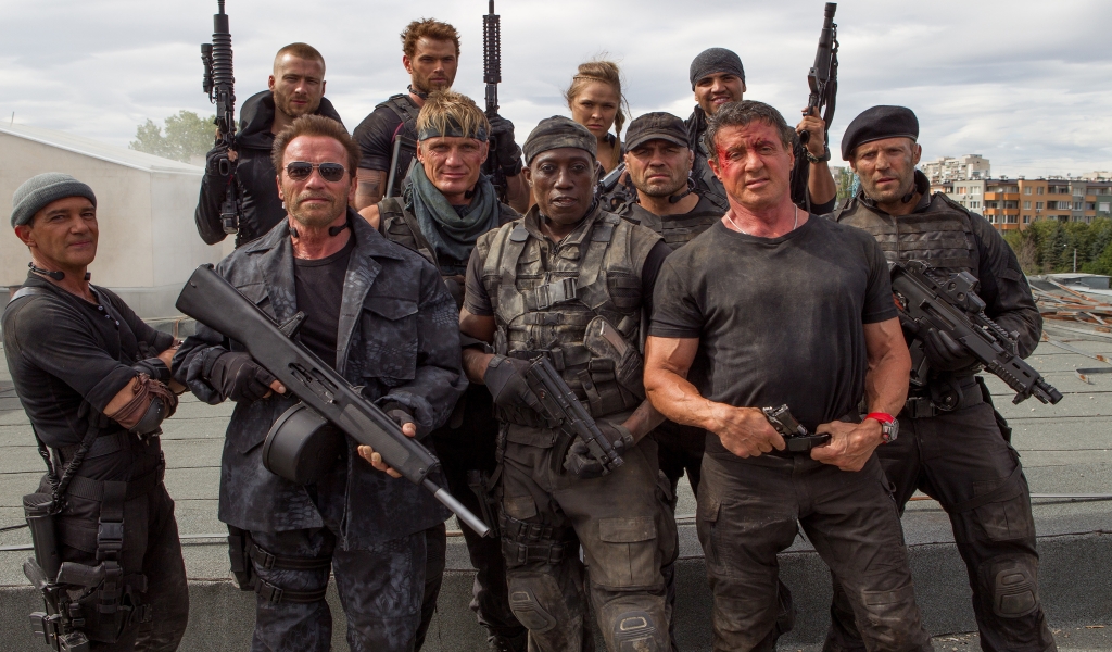 The Expendables 3 Cast for 1024 x 600 widescreen resolution