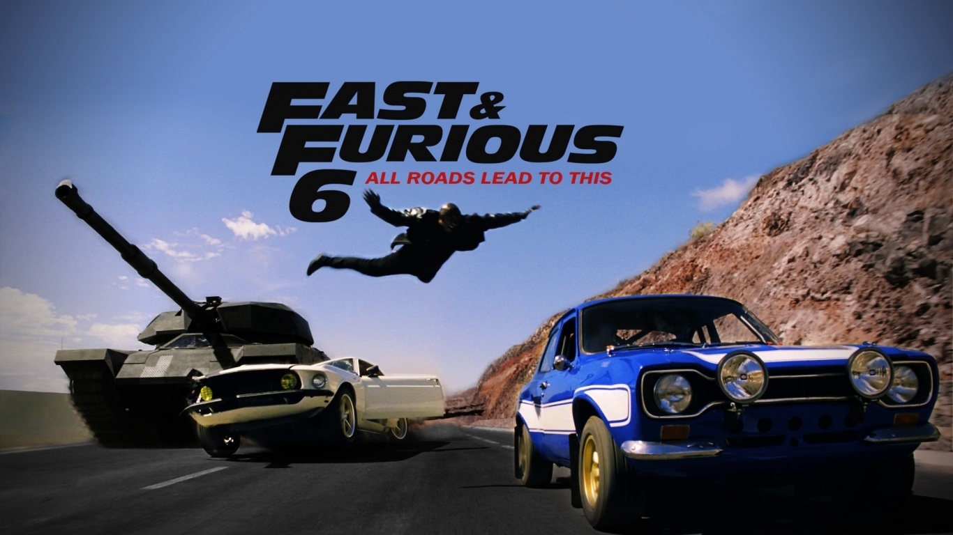 The Fast and Furious 6 for 1366 x 768 HDTV resolution