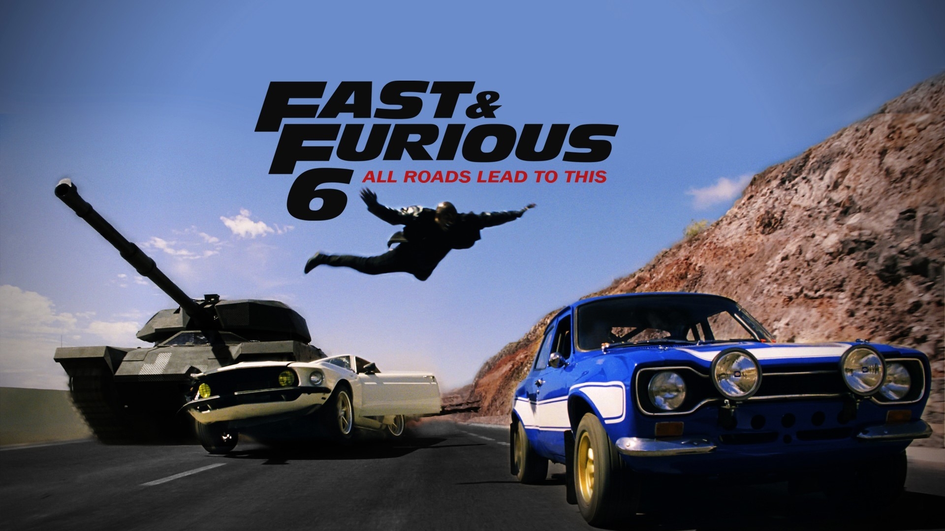 The Fast and Furious 6 for 1920 x 1080 HDTV 1080p resolution