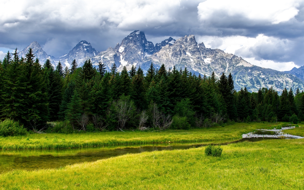 The Grand Tetons for 1280 x 800 widescreen resolution