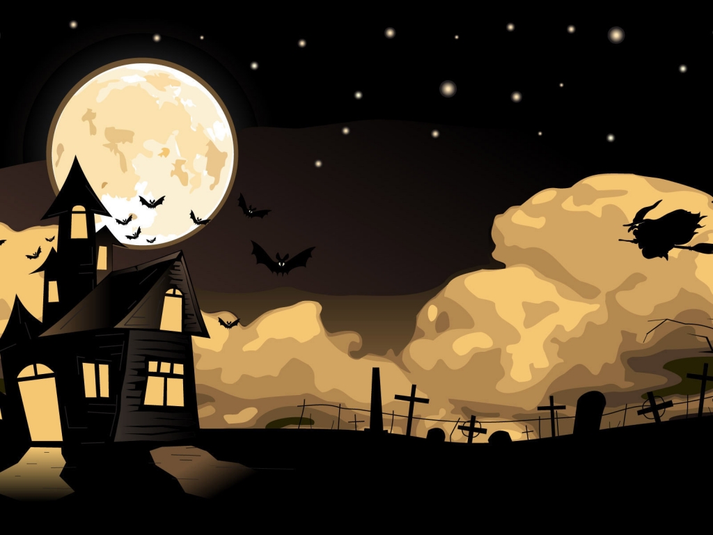 The Halloween Night for 1024 x 768 resolution