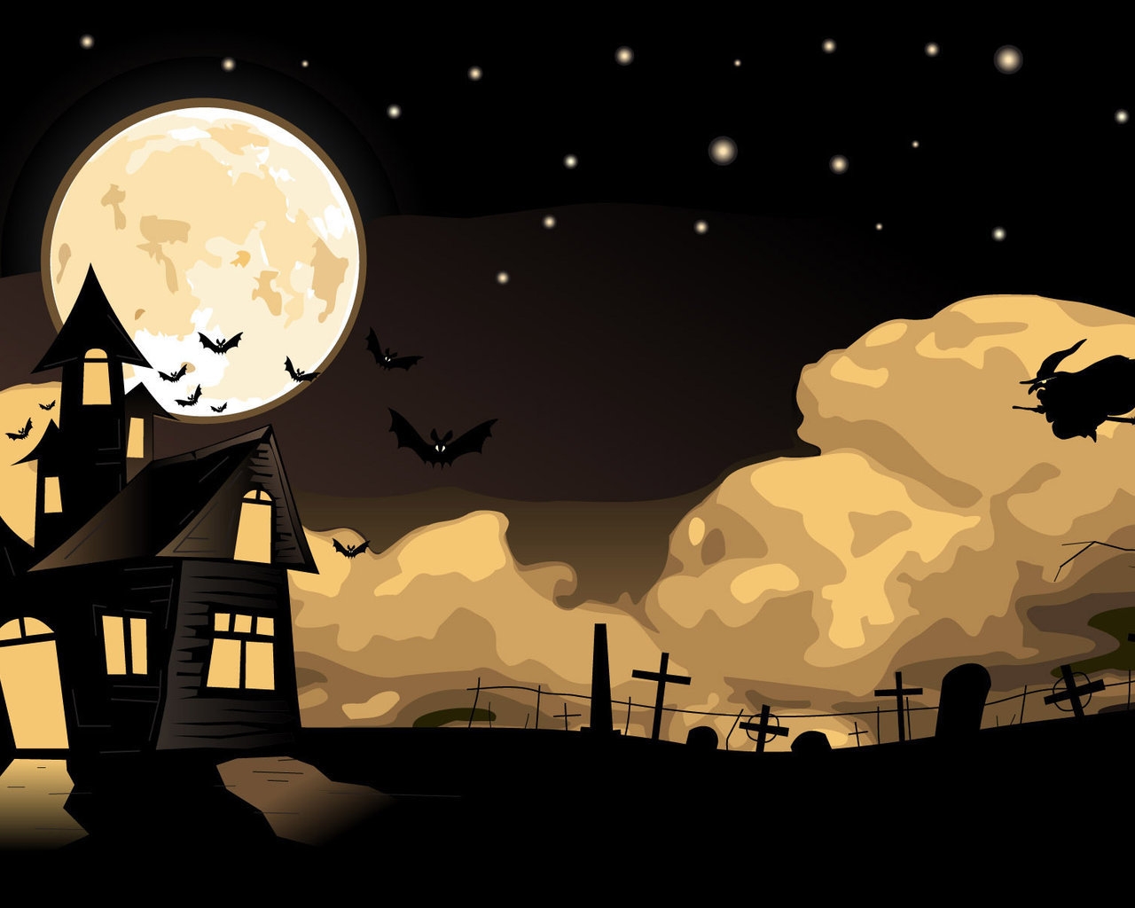 The Halloween Night for 1280 x 1024 resolution