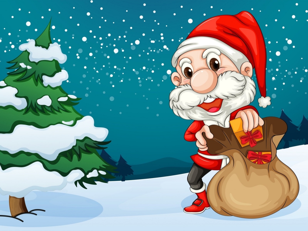 The Happiest Santa for 1024 x 768 resolution