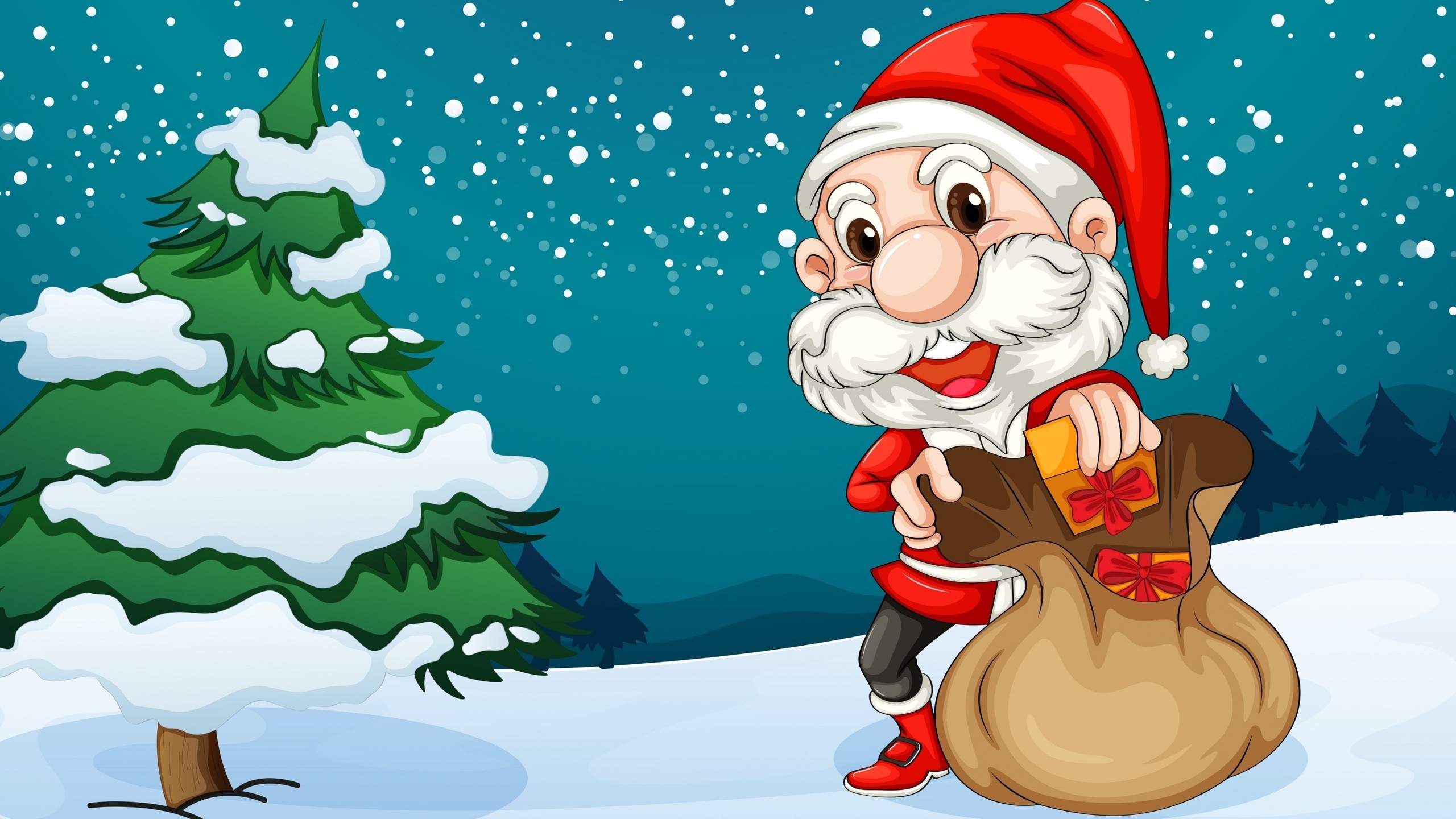The Happiest Santa for 2560x1440 HDTV resolution