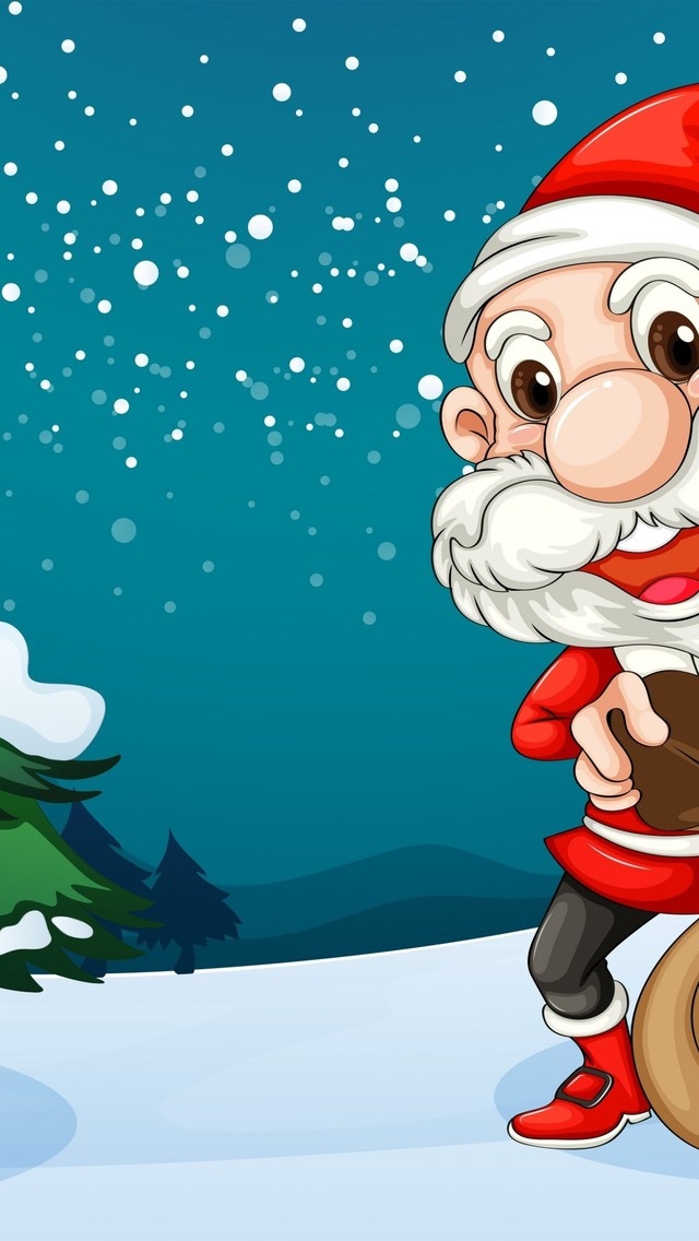 The Happiest Santa for 640 x 1136 iPhone 5 resolution
