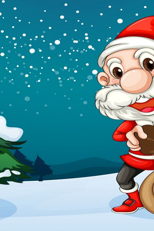 The Happiest Santa for 640 x 960 iPhone 4 resolution
