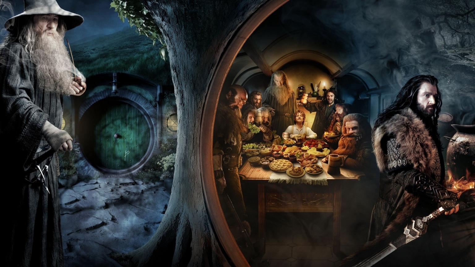 The Hobbit an Unexpected Journey 2012 for 1536 x 864 HDTV resolution