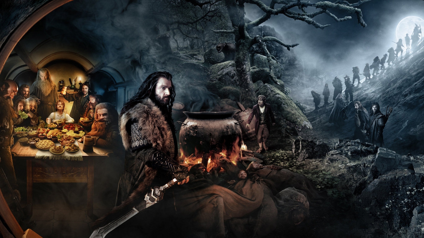 The Hobbit Cool for 1366 x 768 HDTV resolution