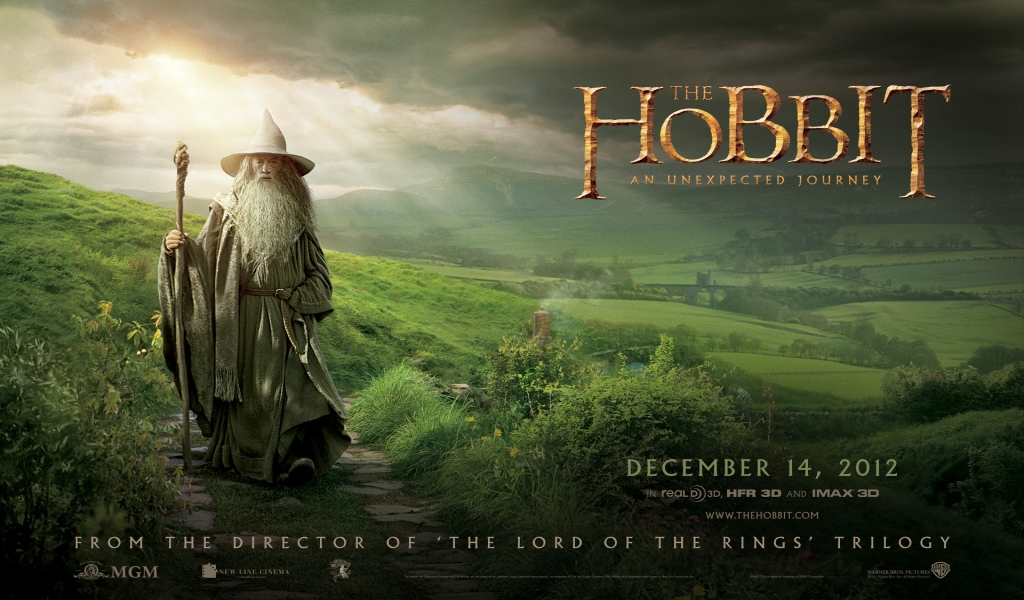 The Hobbit Gandalf for 1024 x 600 widescreen resolution