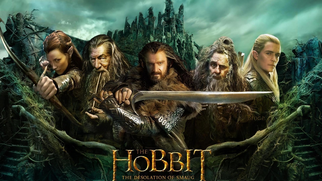  The Hobbit The Desolation of Smaug Poster for 1366 x 768 HDTV resolution
