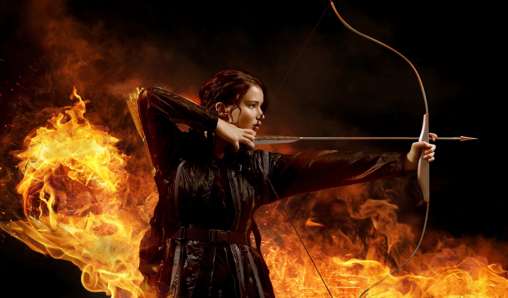 The Hunger Games 2013 for 1024 x 600 widescreen resolution