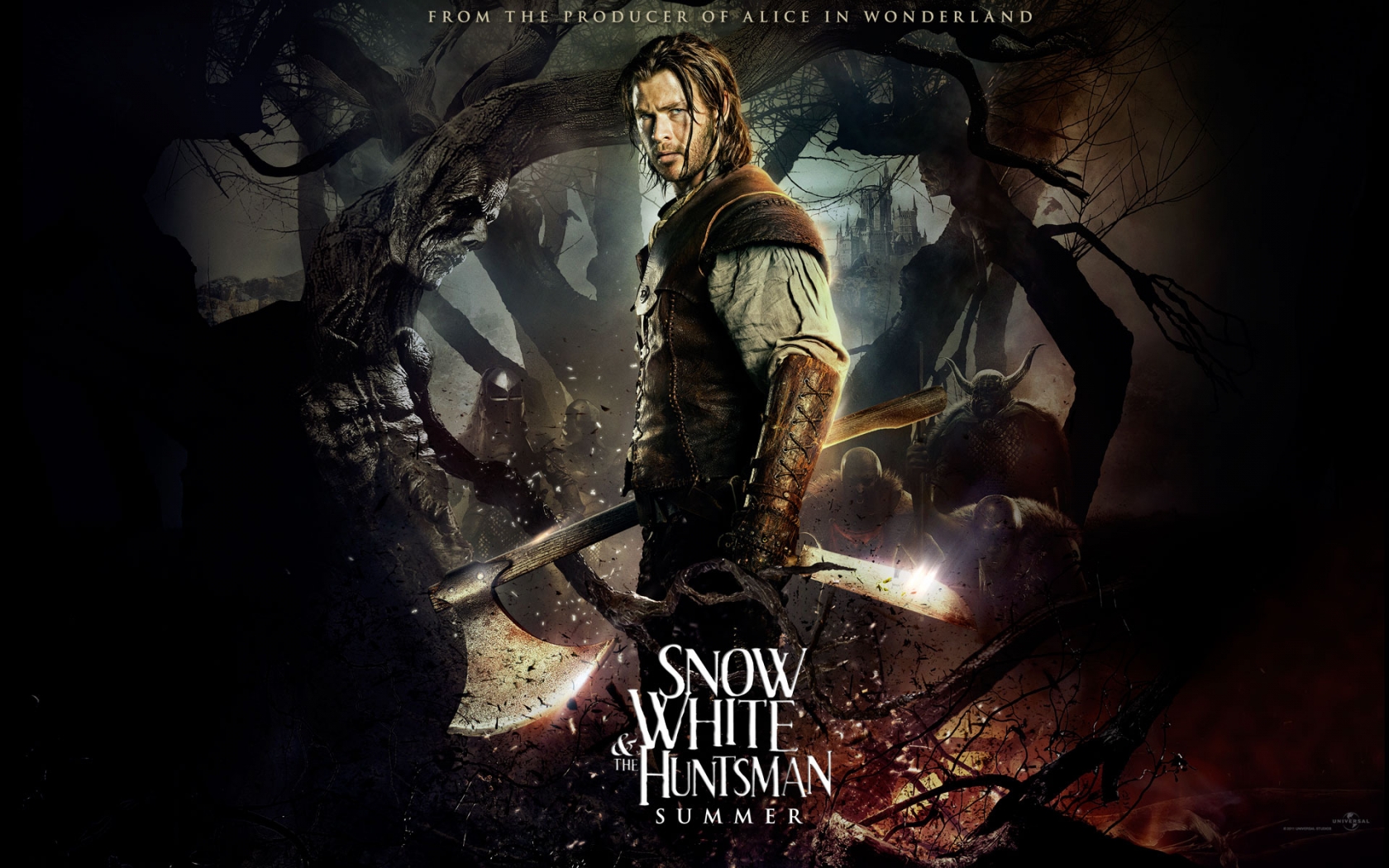 The Huntsman in Snow White Movie 2012 for 1680 x 1050 widescreen resolution