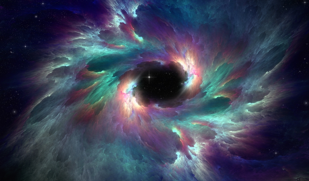 The Iridescent Nebula for 1024 x 600 widescreen resolution