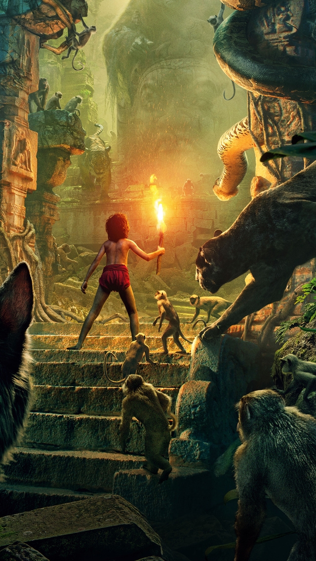 The Jungle Book 2016 for 640 x 1136 iPhone 5 resolution
