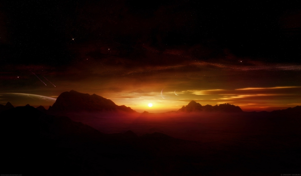 The Latest Sunset for 1024 x 600 widescreen resolution