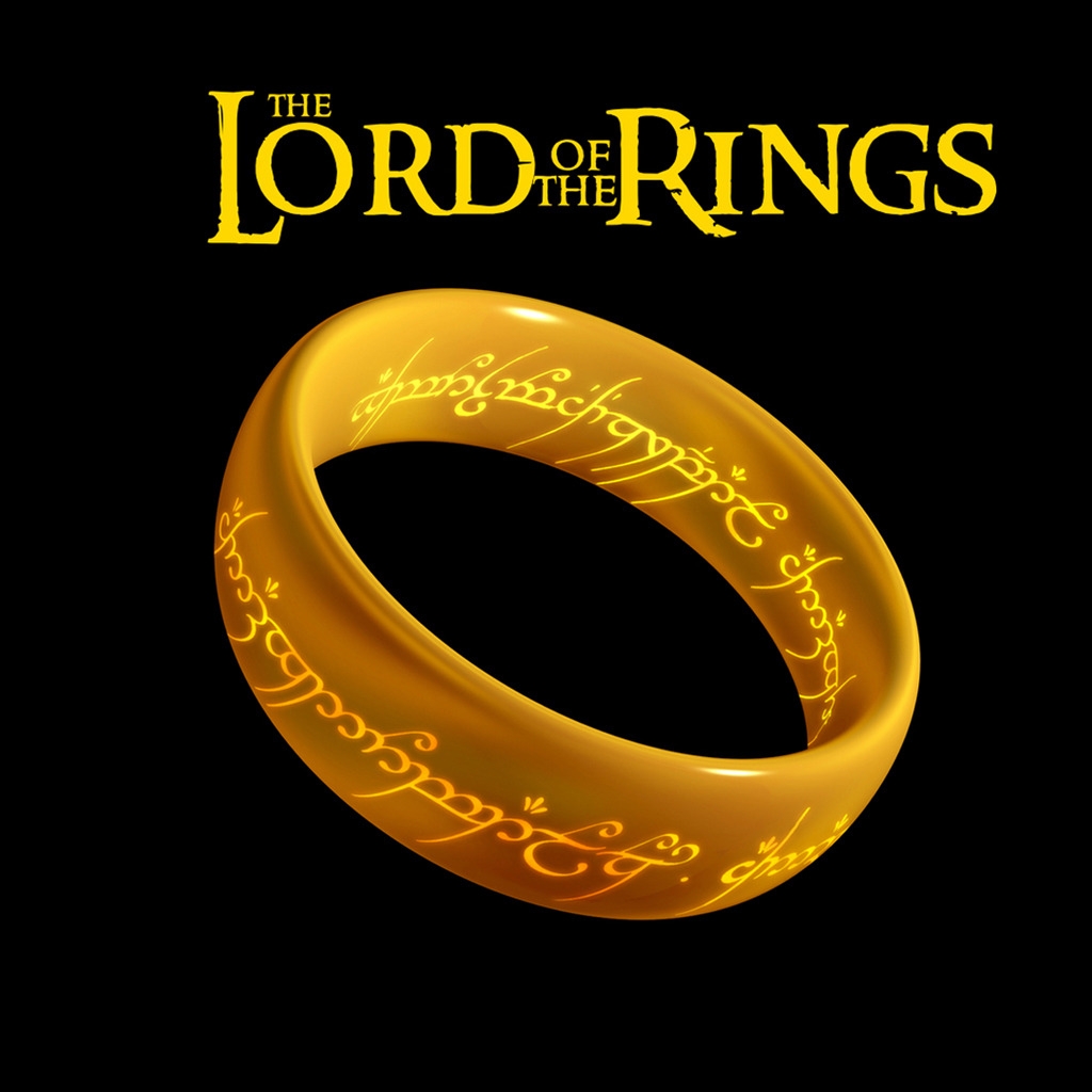 The Lord of the Rings Logo for 1024 x 1024 iPad resolution