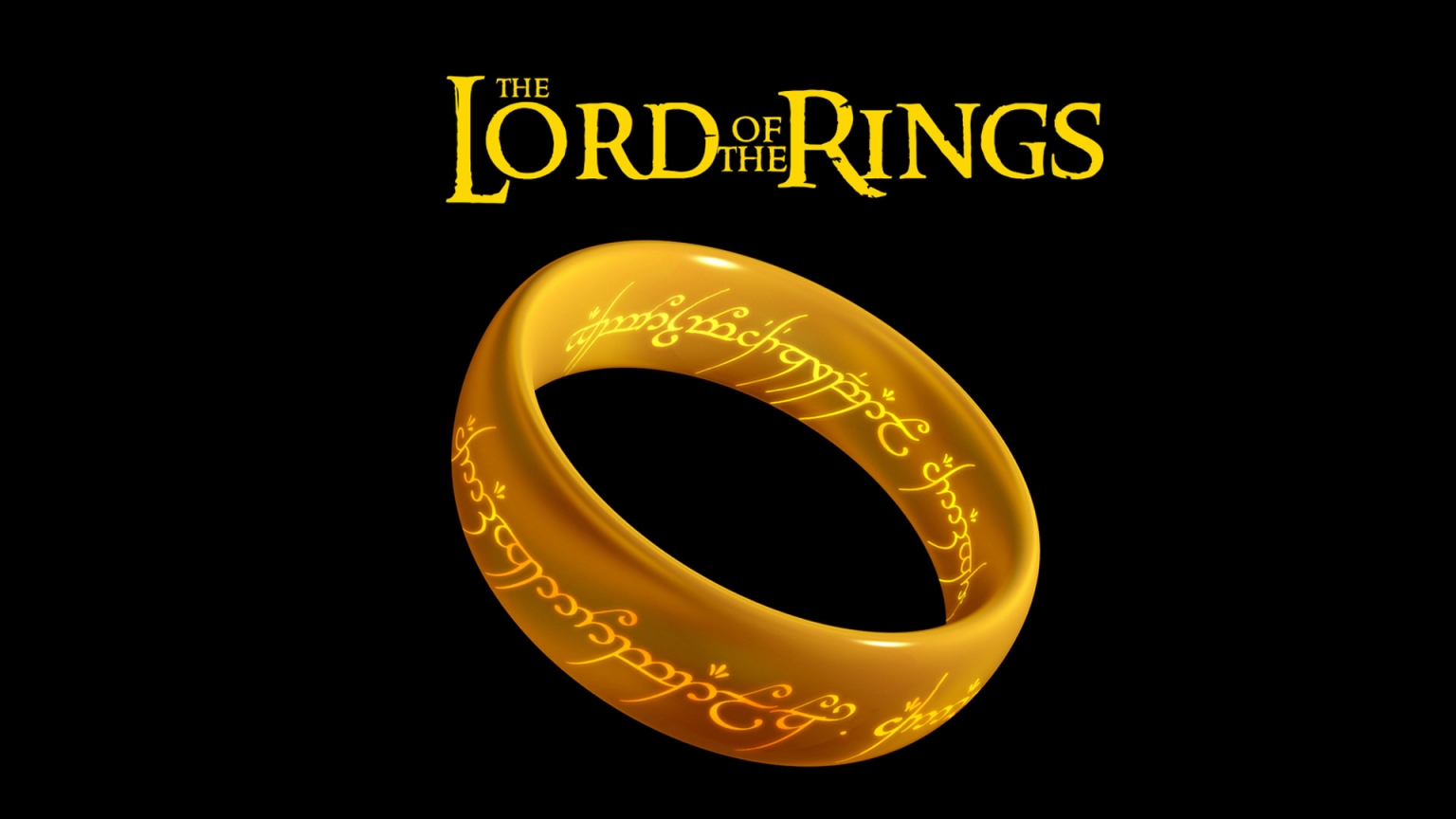 The Lord of the Rings Logo for 1536 x 864 HDTV resolution
