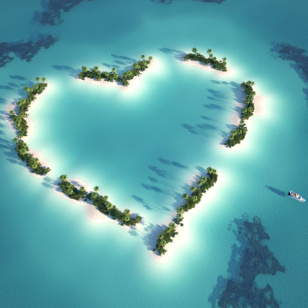The Love Island for 1024 x 1024 iPad resolution