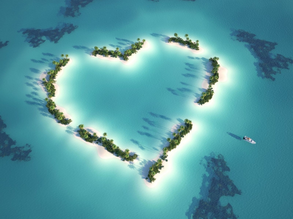 The Love Island for 1024 x 768 resolution