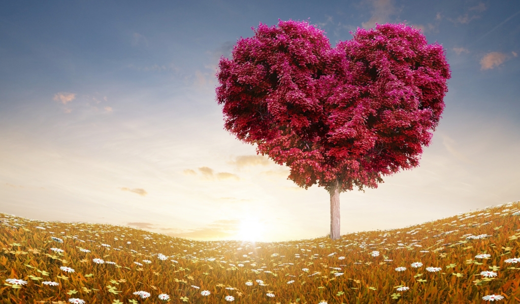 The Love Tree for 1024 x 600 widescreen resolution