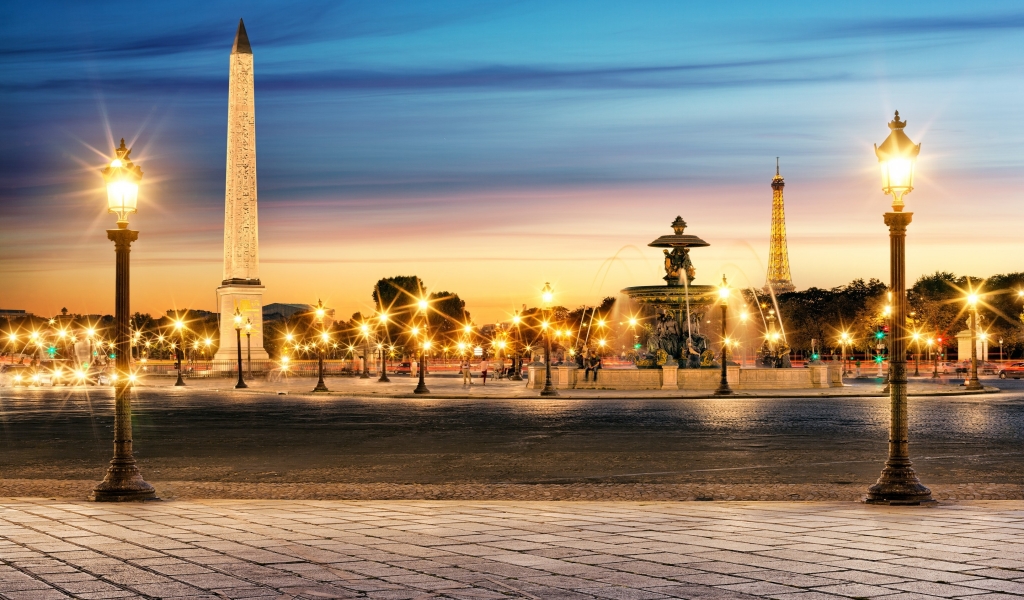 The Luxor Obelisk Paris for 1024 x 600 widescreen resolution