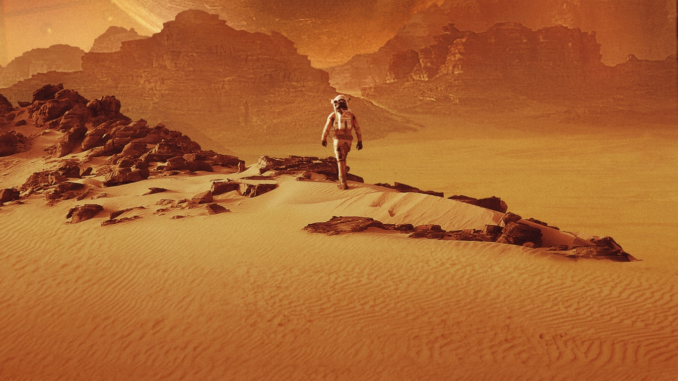The Martian for 1366 x 768 HDTV resolution