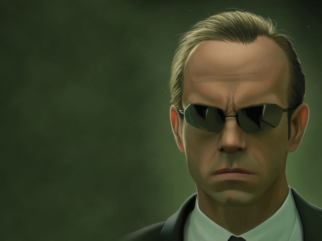 The Matrix Agent Smith for 1024 x 768 resolution