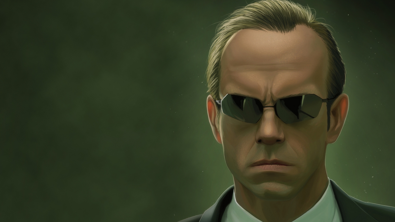 The Matrix Agent Smith for 1366 x 768 HDTV resolution