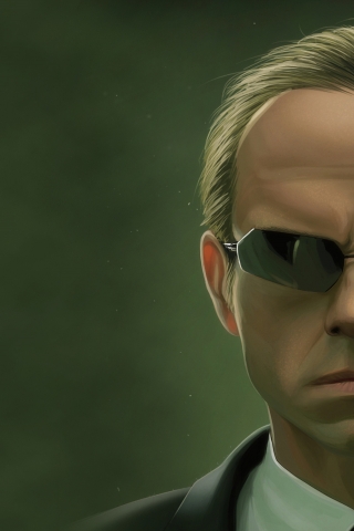 The Matrix Agent Smith for 320 x 480 iPhone resolution