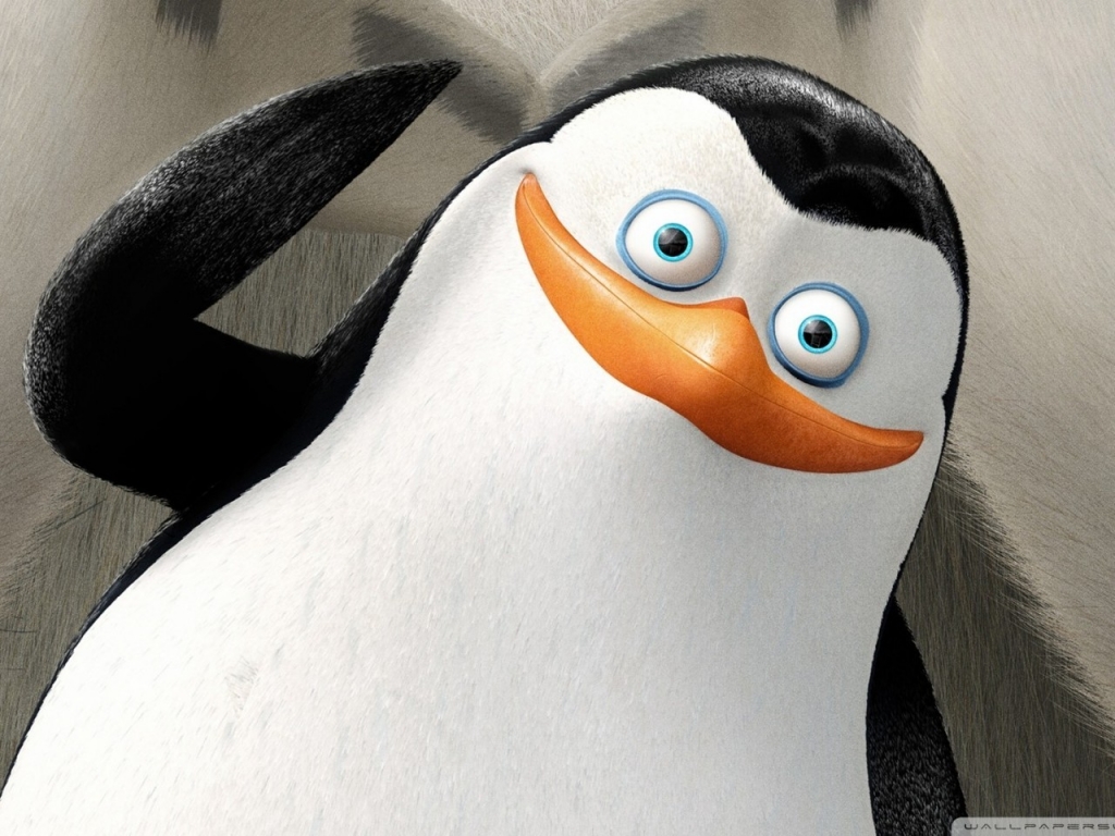 The Penguins of Madagascar Cartoon for 1024 x 768 resolution