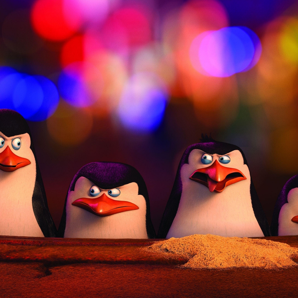 The Penguins of Madagascar Movie for 1024 x 1024 iPad resolution