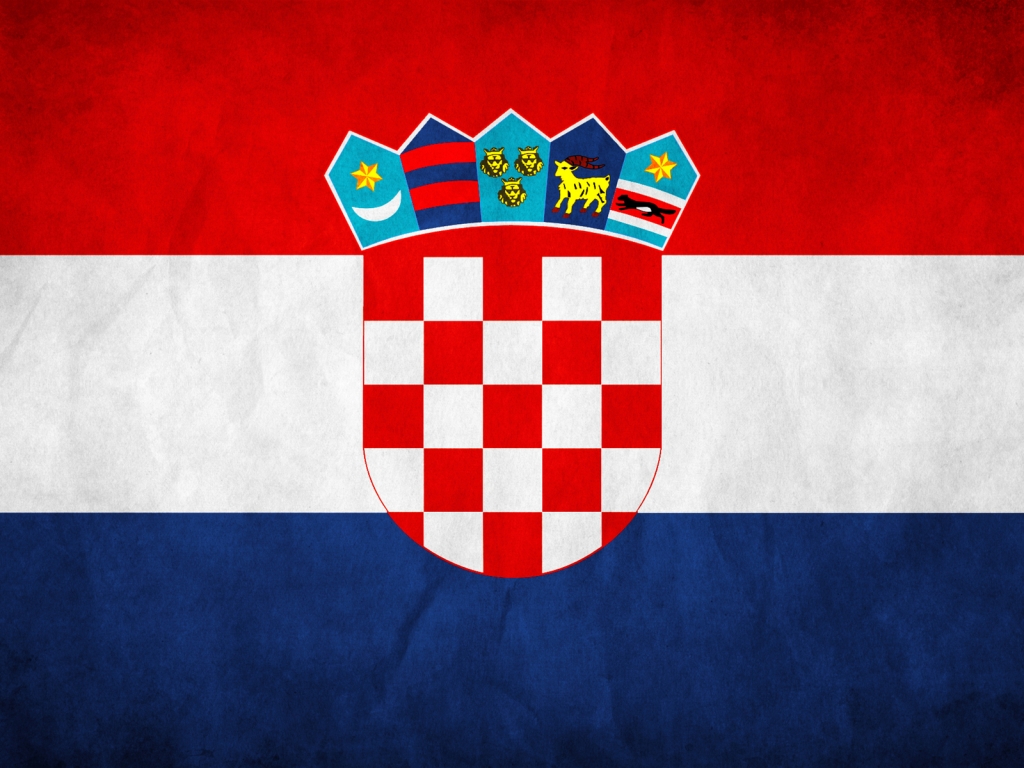 The Republic of Croatia Flag for 1024 x 768 resolution