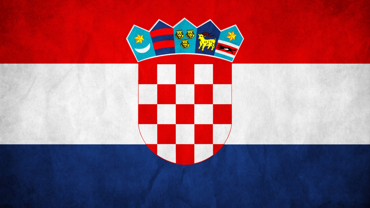 The Republic of Croatia Flag for 1280 x 720 HDTV 720p resolution