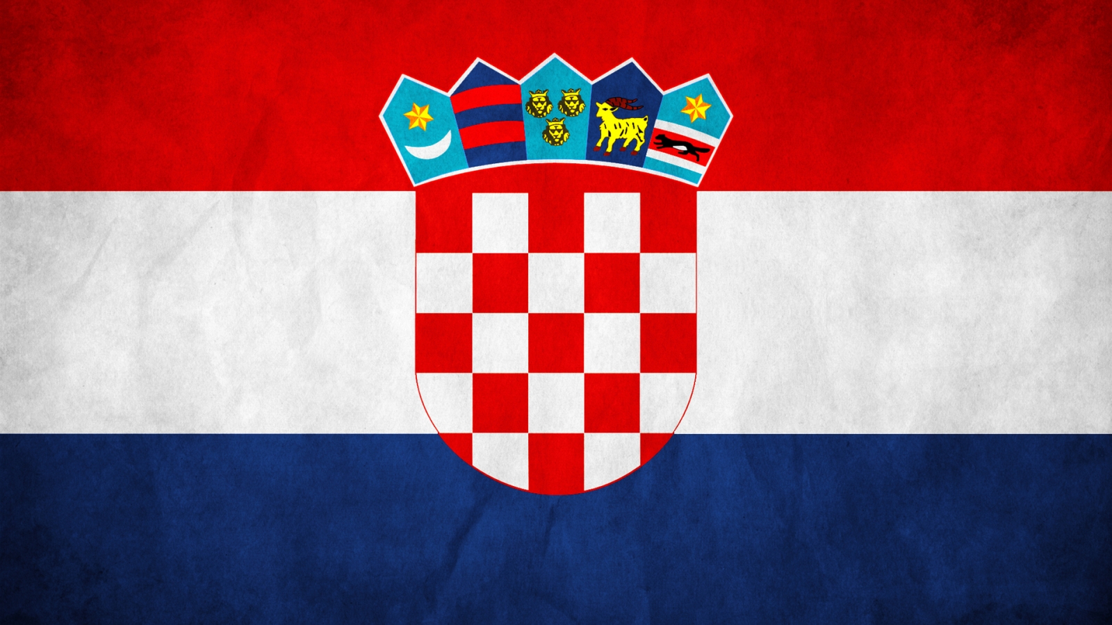 The Republic of Croatia Flag for 1600 x 900 HDTV resolution