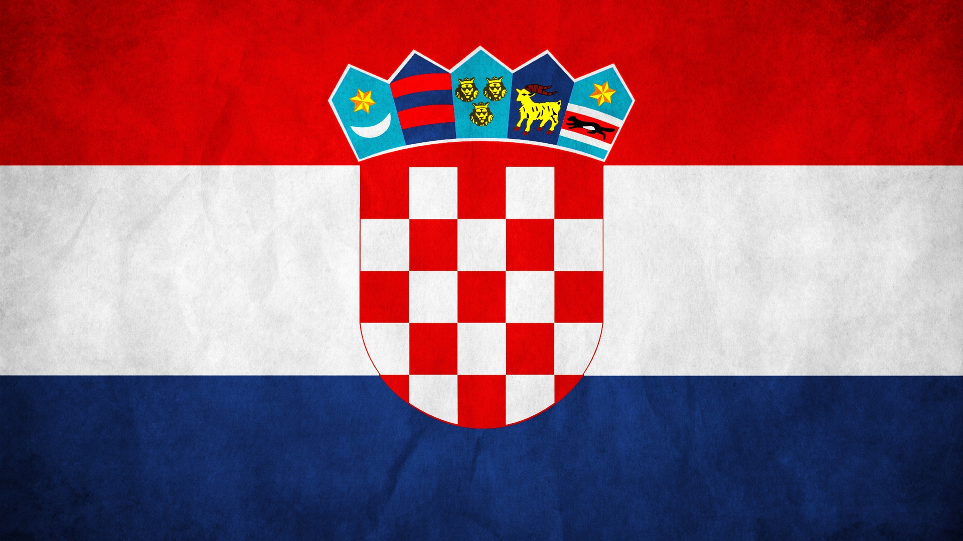 The Republic of Croatia Flag for 1920 x 1080 HDTV 1080p resolution