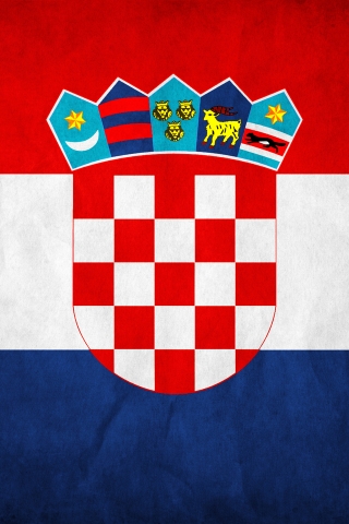 The Republic of Croatia Flag for 320 x 480 iPhone resolution