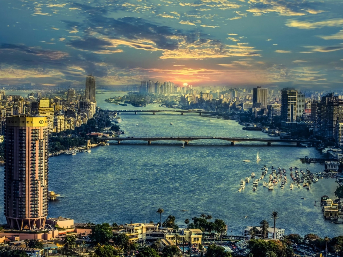 The River Nile in Cairo for 1152 x 864 resolution