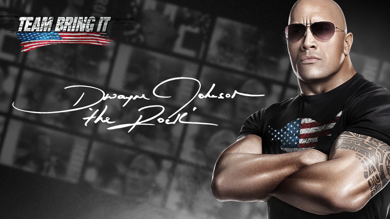 The Rock WWE for 1280 x 720 HDTV 720p resolution
