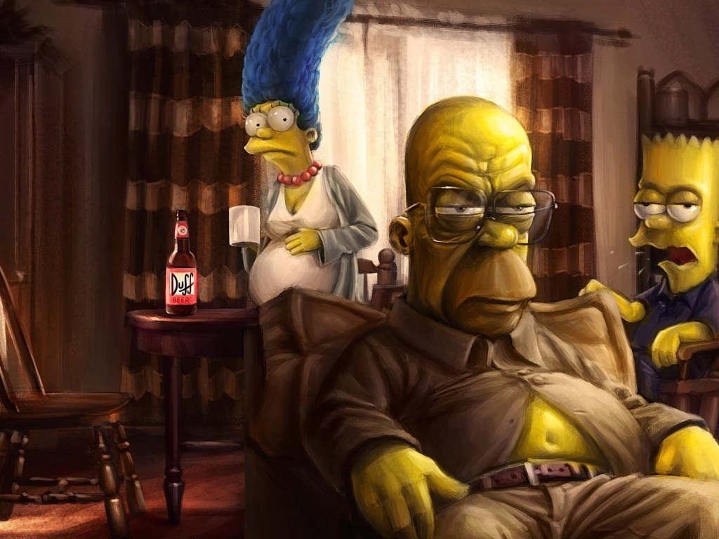 The Simpsons Breaking Bad for 1024 x 768 resolution