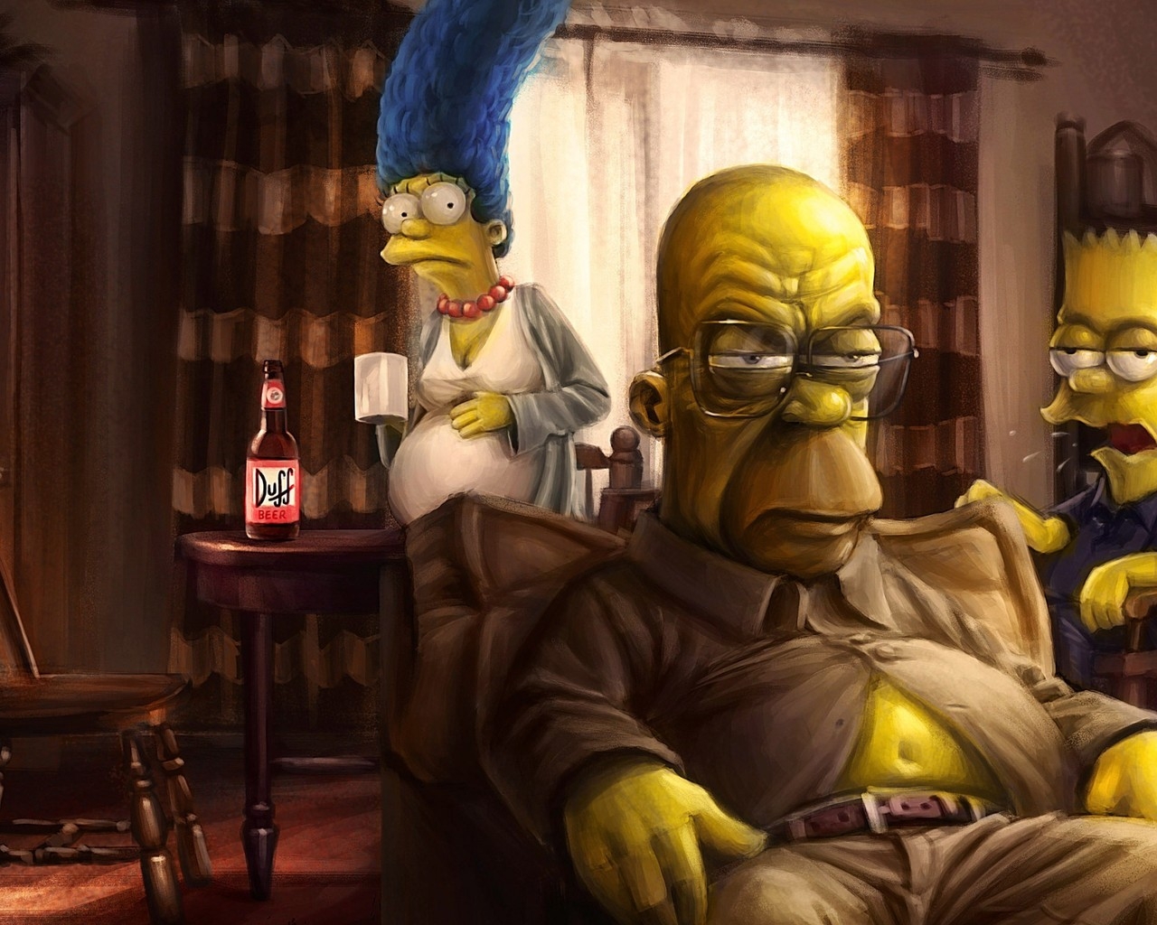 The Simpsons Breaking Bad for 1280 x 1024 resolution