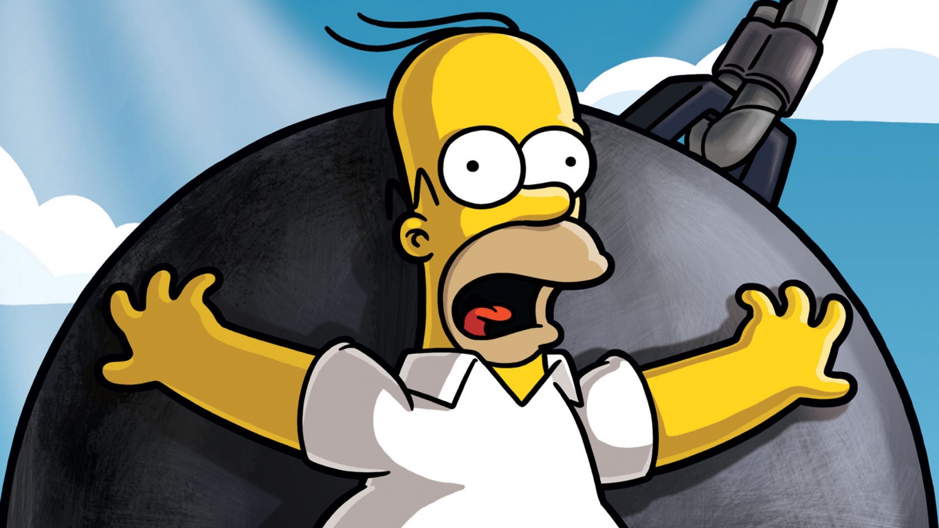 The Simpsons Show for 1366 x 768 HDTV resolution