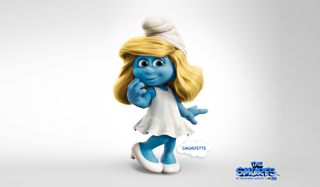 The Smurfs 2 Smurfette for 1024 x 600 widescreen resolution