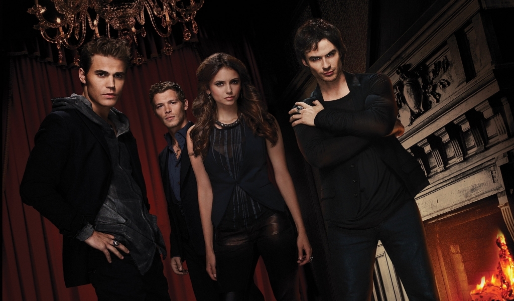 The Vampire Diaries Actors for 1024 x 600 widescreen resolution