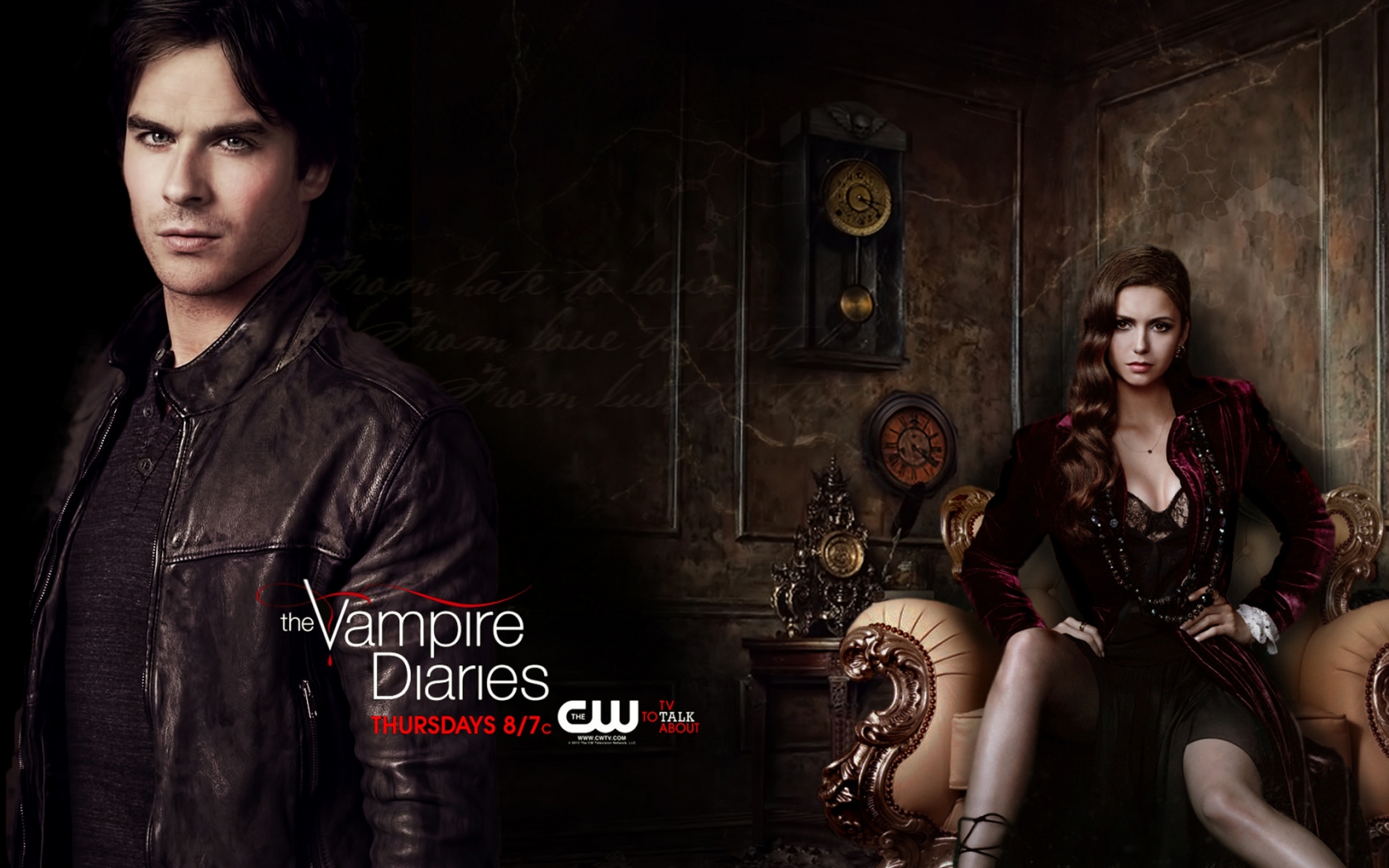 The Vampire Diaries Season 4 at 1680 x 1050 size.