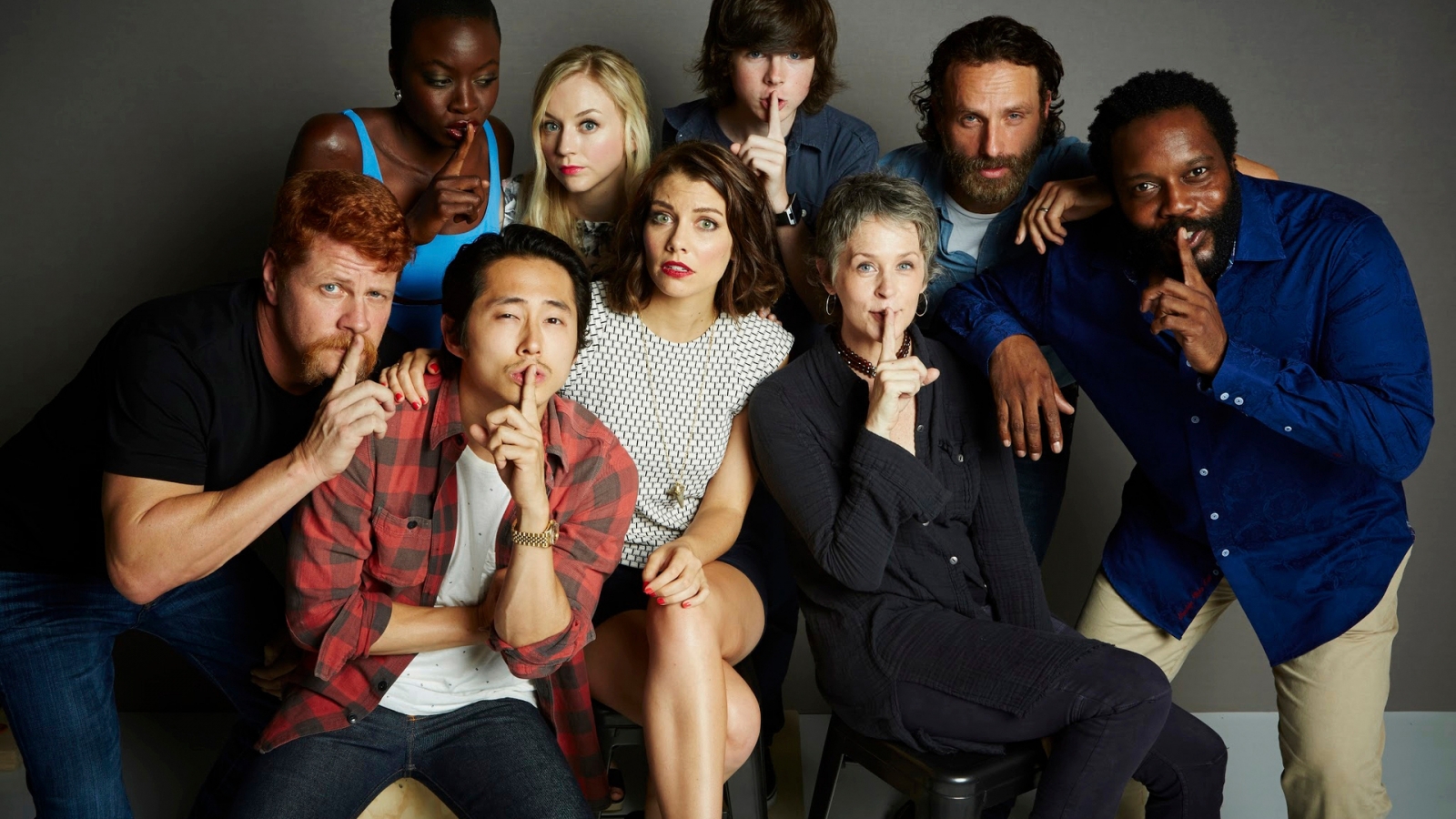 The Walking Dead Actors for 1600 x 900 HDTV resolution