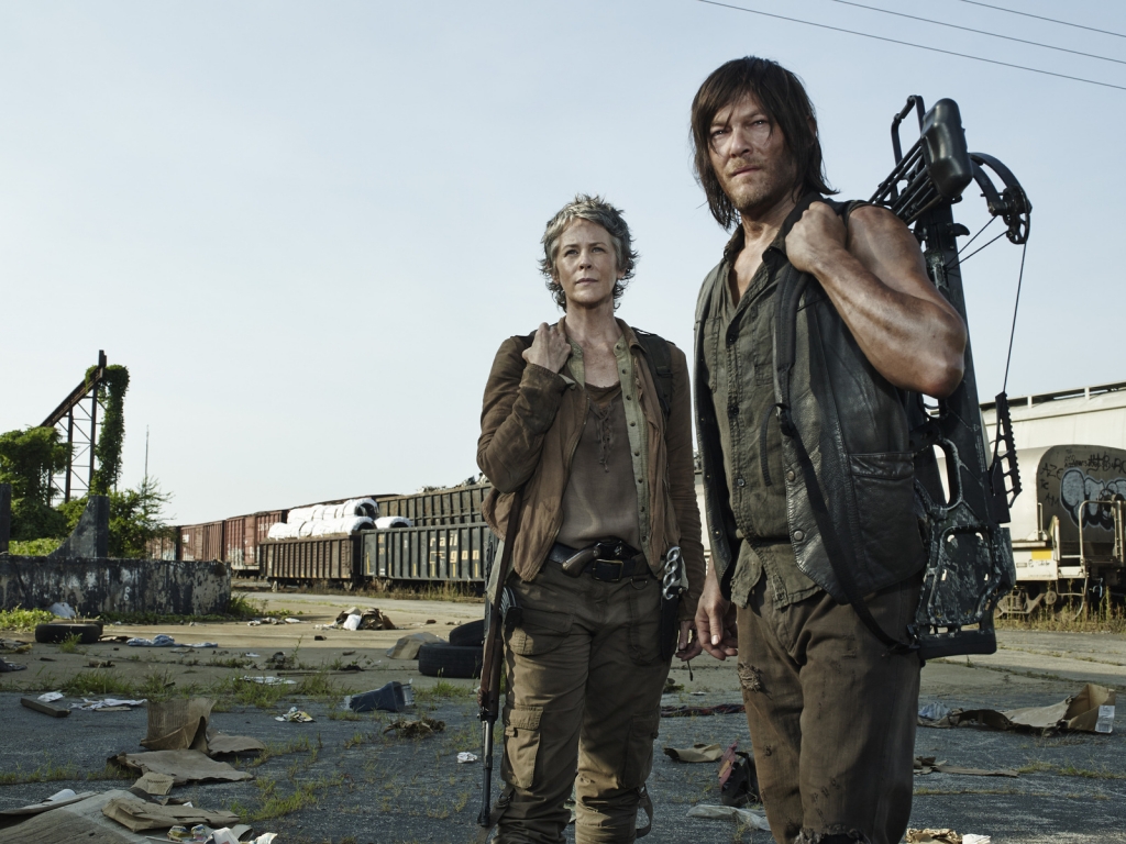 The Walking Dead Carol and Daryl for 1024 x 768 resolution