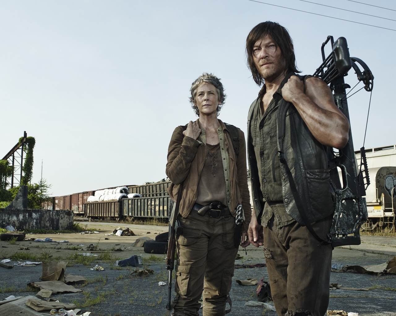 The Walking Dead Carol and Daryl for 1280 x 1024 resolution