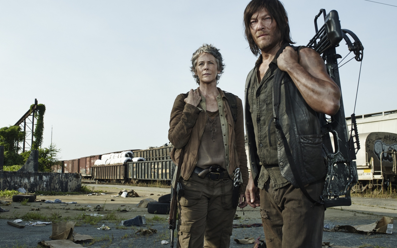 The Walking Dead Carol and Daryl for 1280 x 800 widescreen resolution