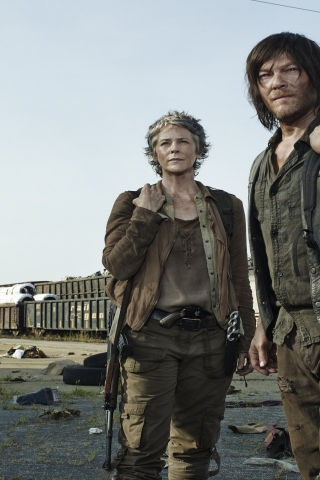 The Walking Dead Carol and Daryl for 320 x 480 iPhone resolution